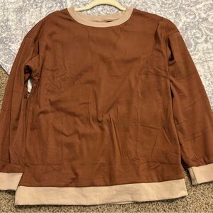 Brown Long Sleeve Sweatshirt —NWOT